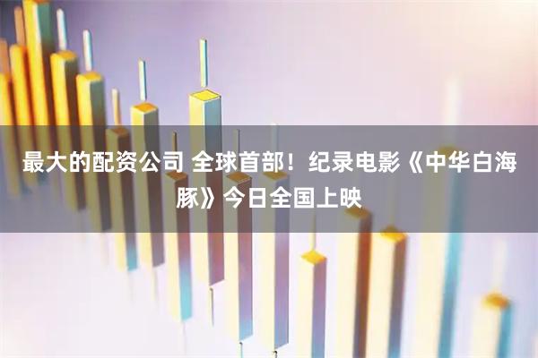 最大的配资公司 全球首部！纪录电影《中华白海豚》今日全国上映